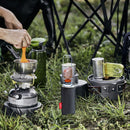 Long Gas Canister Cover Outdoor Camping Fuel Cylinder Tank Case (Black) Newly