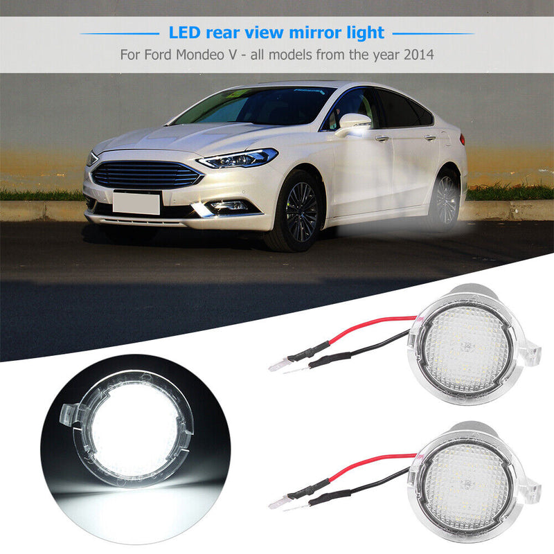 2x Car LED Puddle Lights for Ford F-150 2007-2014 Under Side Mirror Lamps