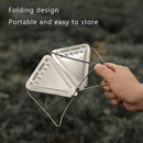 Folding Coffee Filter-Stainless Steel Coffee Powder Stand for Picnic Hiking