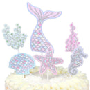 Decoration Baby Shower Craft Cupcake Toppers Cake Decor Food Sticks Mermaid