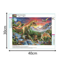 Dinosaur 5D Round Diamond Painting Embroidery DIY Needlework Cross Stitch/B