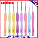 16pcs Aluminum Needle Plastic Handle Yarn Stitching Weave Hooks Kit