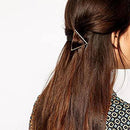 2pcs Korean Hair Clip Hairgrip Geometric Barrettes Triangle Simple Girl Hai