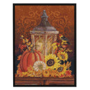Full Embroidery Pumpkin Light 3-Beach 11CT Printed Cross Stitch Cotton DIY Kit