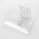 Strong Suction Cup Soap Dish Wall Tray Soap Storage Box Holder (White)