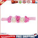 Baby 5 Flowers Headband Hair Band Handmade DIY Headwear Hair Accessories(2)