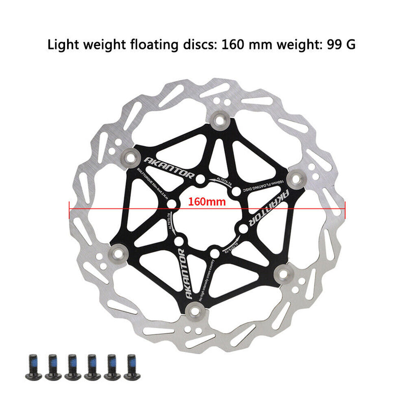 Bicycle Brake Disc 160 180 203mm 6 Bolts MTB Mountain Road Bike Brake Rotors