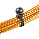 12pcs Camping Tent Binding Rope Outdoor Canopy Elastic Cords Strap (Black) Newly