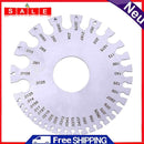 Stainless Steel AWG Thick Ruler Tool Measure Diameter Pressure Gauge 0-36 Wirest