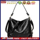 Women Bag Soft PU Leather Messenger Totes Handbags Shoulder Bags(Black)