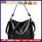 Women Bag Soft PU Leather Messenger Totes Handbags Shoulder Bags(Black)
