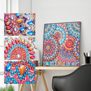 30x30cm 5D DIY Partial Special Shaped Drill Diamond Painting Datura Abstract Art