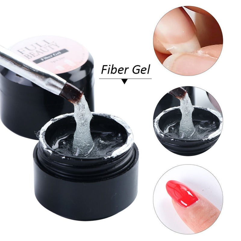 DIY Manicure Fiberglass Gel Poly Builder Nail Extension Gel Repair Broken Nails