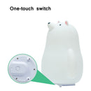 Lamp Rechargeable Touch Sensor Clap Instant Light Bear Silicone Night Lights