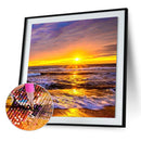 5D DIY Full Drill Diamond Painting Sunset Seaside Cross Stitch (B434)