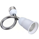 10pc E27 LED Light Bulb Lamp Holder Flexible Extension Adapter Socket(60cm)
