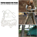 Picnic Pot Grill Hanging Pot Stand Outdoor Tripod Hanging Rack Cooking Supply