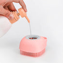 Soft Pet Dog Bath Shower Shampoo Brush SPA Massage Clean Scrubber (Pink) Newly