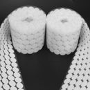 500 Pairs Double-sided Adhesive Fastener Tape Hooks Loops Disks White 20mm Newly