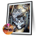Diamond Painting Cat Full Round Drill Picture of Rhinestone DIY Drawing Kit