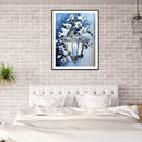 5D DIY Diamond Painting Phalaenopsis Wall Light Full Round Drill Mosaic Pictures