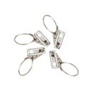 100pcs Stainless Steel Window Shower Curtain Rod Clips Rings Drapery Clips
