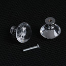 Handles Crystal Glass Knobs Door Knobs Cupboard Pulls Diamond Shape Pull Handle