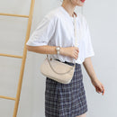 Fashion Corduroy Crossbody Bag Women Solid Chain Shoulder Handbags (Khaki)