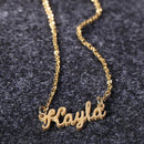 Unisex Women Men Name Collar Chain Nameplate Pendant Necklace Gift (Kayla) Newly