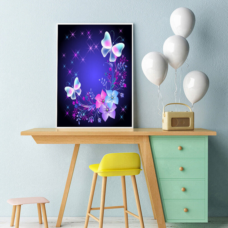 Oil Paint By Numbers Butterfly Coloring Picture Digital Drawing