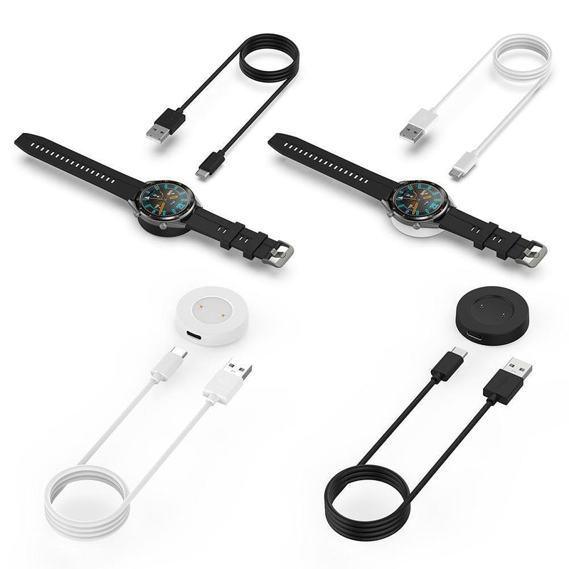 USB Charging Cable Base Adapter for Huawei Honor Smart Watch GS Pro (Black)