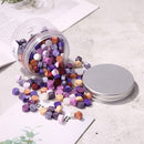 200pcs Retro Fire Paint Sealing Wax Tablet Pill Stamp Envelope (Purple)