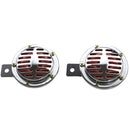 Chrome Universal Loud Car Horn Speaker Car Air Horn Super Loud Motorcycle Truck
