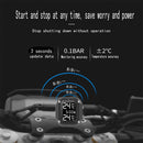 LCD Motorcycle TPMS with Time Display Tyre Tire Pressure Monitoring System Newly