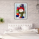 5D DIY Diamond Painting Snowman Cartoon Full Round Drill Mosaic Art Pictures