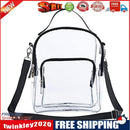 PVC Transparent Top-handle Bag Purse Large Capacity Zipper Shoulder Bag