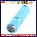 9LED UV Mini Portable Flashlight Purple Light 395-400nm Ultraviolet Torch Lam