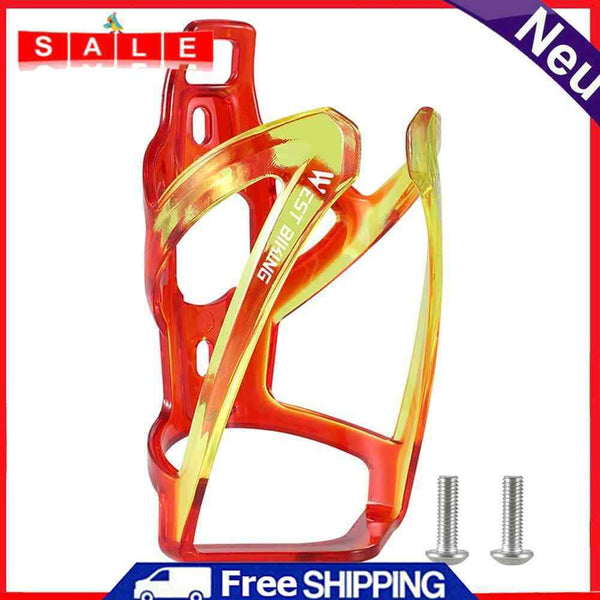 WEST BIKING Water Bottle Holder MTB Road Bike Kettle Cage (Red Yellow)