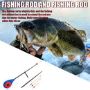 Mini Ice Fishing Rod with Pole Tip Outdoor Winter Fish Tackle (Blue 70mm) Newly