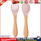 Baby Wooden Silicone Feeding Spoon Toddlers BPA-free Tableware (26) Newly