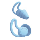 Silicone Ear Plugs Sound Insulation Anti Noise Sleeping Earplugs (Blue)