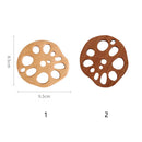 Decor Anti-scald Mat Coffee Mug Pad Lotus Root Slice Tea Cup Mats Wood Pads