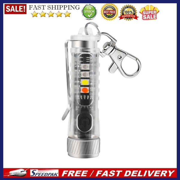 XPG2 LED Mini Flashlight with Keychains UV Purple Light 395nm 400lm Pocket To