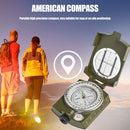 Foldable Luminous Compass Hiking Boating Survival Navigation Compass Gadgets