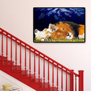 1000pcs Lion Cat Paper Puzzles Toys Kids Adults Educational Jigsaw Picture