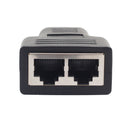 RJ45 Splitter Adapter 1 to 2 Dual Female Port CAT5/CAT 6 LAN Ethernet Sock