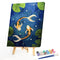 Goldfish in the Pond Oil Paint By Numbers DIY Canvas Wall Art Picture Home