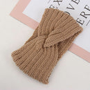 Wool Cross Knot Hairband Ear Warmer Headband Knitted Headband Hair Accessories