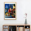 Santa Claus 5D DIY Round Diamond Painting Embroidery Kits Cross Stitch Gift