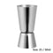 Steel Double Single Shot Measure Spirit Bar Cocktail Cup B1M0 Drink L8N2